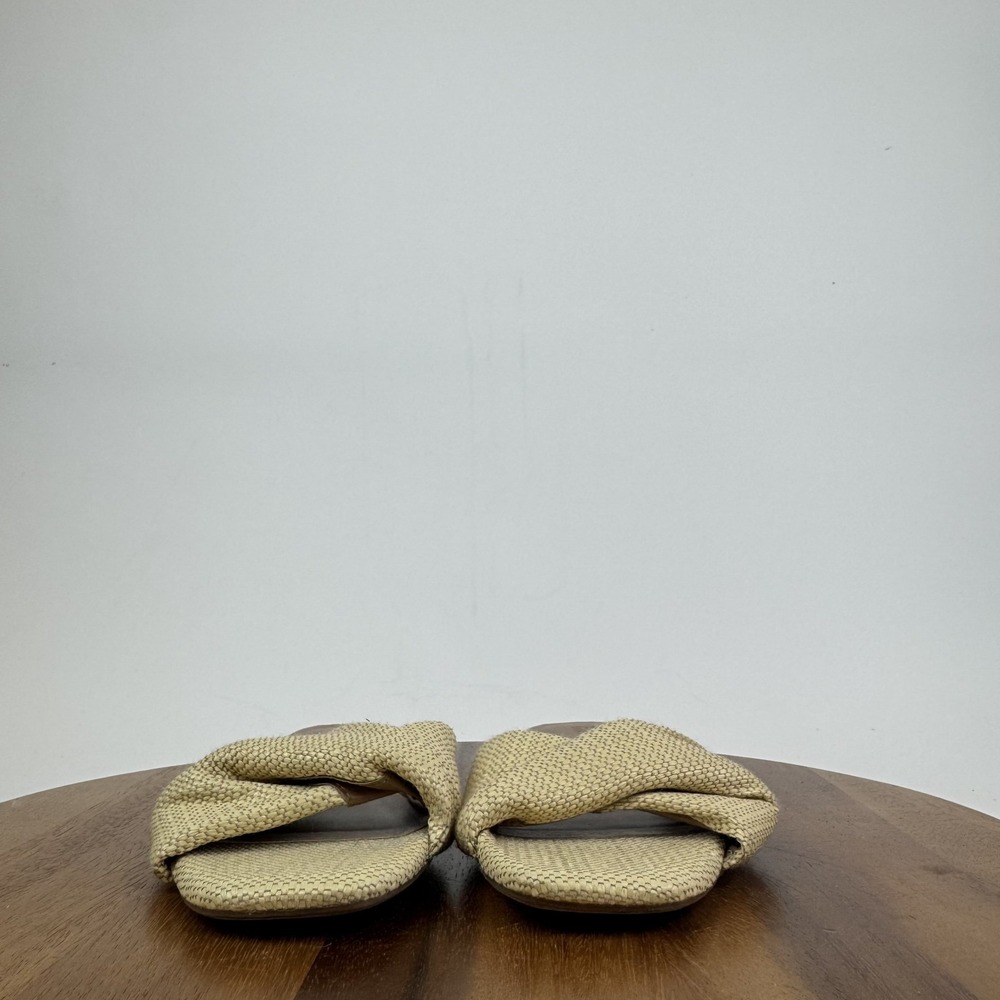New NWOB Womens Nordstrom Rack Chantelle Beige Twist Slides Sandals Size‎ 9 M - Picture 3 of 8